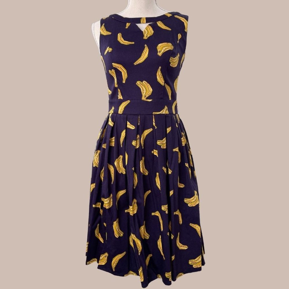 Banana Print Dress